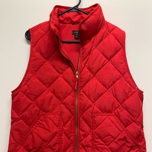 JCrew Puffer Vest - Red